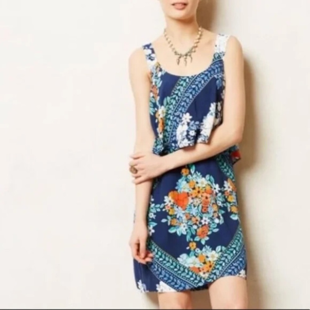 Anthropologie Maeve Tisana Floral Dress Size 0P